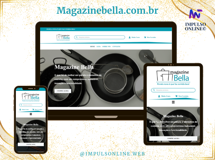 Loja virtual personalizada desenvolvida com foco em SEO